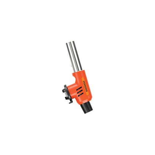 Porodo Multi-Function Butane Gas Lighter with Piezo Ignition - Black-Orange
