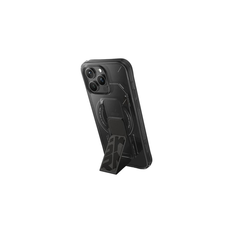 Skinarma Helio GripStand Magsafe Case For Iphone 15 Pro - Black
