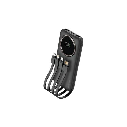بنك الطاقة Green Lion Power Pulse 10000mAh مزود بشاشة رقمية PD 22.5W - أسود