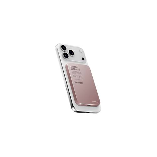 Momax Q.Mag X Magnetic Wireless Battery Pack 5000mah 8.3mm Ultra Slim-IP11A6P - Pink