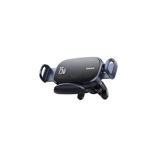 حامل سيارة Baseus LightChaser BS-CM029 مع شاحن حثي ثلاثي الملفات - أسود