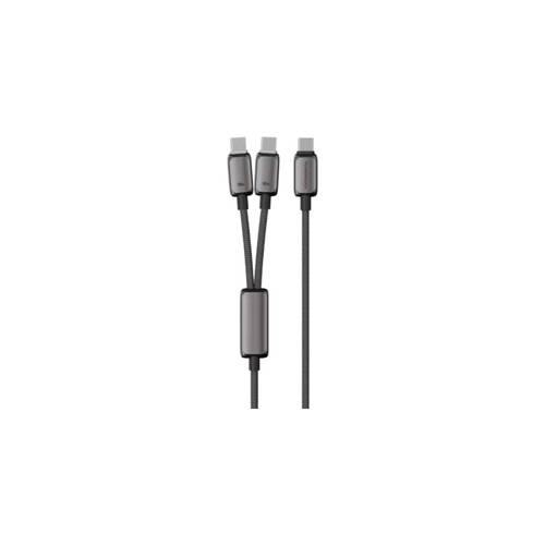 Powerology ZINCO Series 2-IN-1 DUAL USB-C to C+C PD 100W