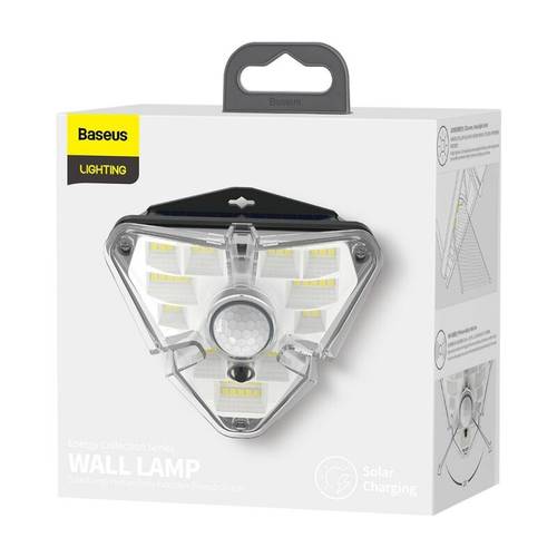 Baseus External wall-based LED solar lamp with motion sensor 1.2W