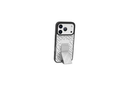 جراب Levelo Morphix Cuero Gripstand لهاتف iPhone 17 Pro - لون فضي