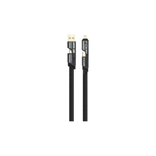 كابل مضفر 2 في 2 من Green Lion من النوع C إلى C+L ومن النوع A إلى C+L بطول 1.2 متر وقوة 65 وات