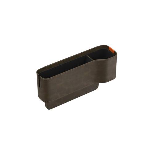 Baseus Car Seat Gap Organizers Storage Box Console With Cup Holder For Front Passenger Side And Driver Side - Marble Brown