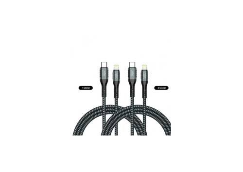 كابل بيانات Brave Braided USB-A إلى كابل Lightning 2 في 1 BDC -40