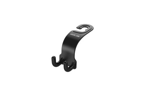 Green Lion Car Headrest Dual Hook Organizer - Black