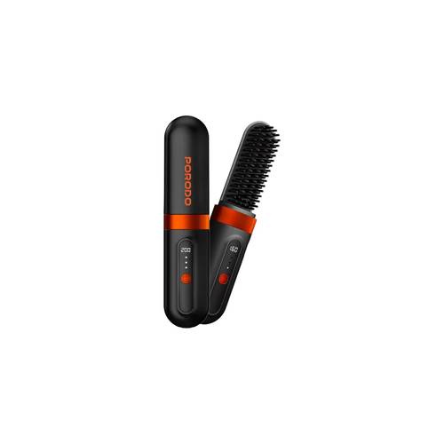 Porodo Lifestyle Portable Heated Styling Brush - Black