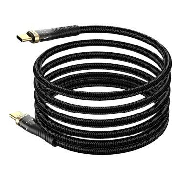 كابل جرين ليون المغناطيسي من USB-C إلى USB-C - أسود