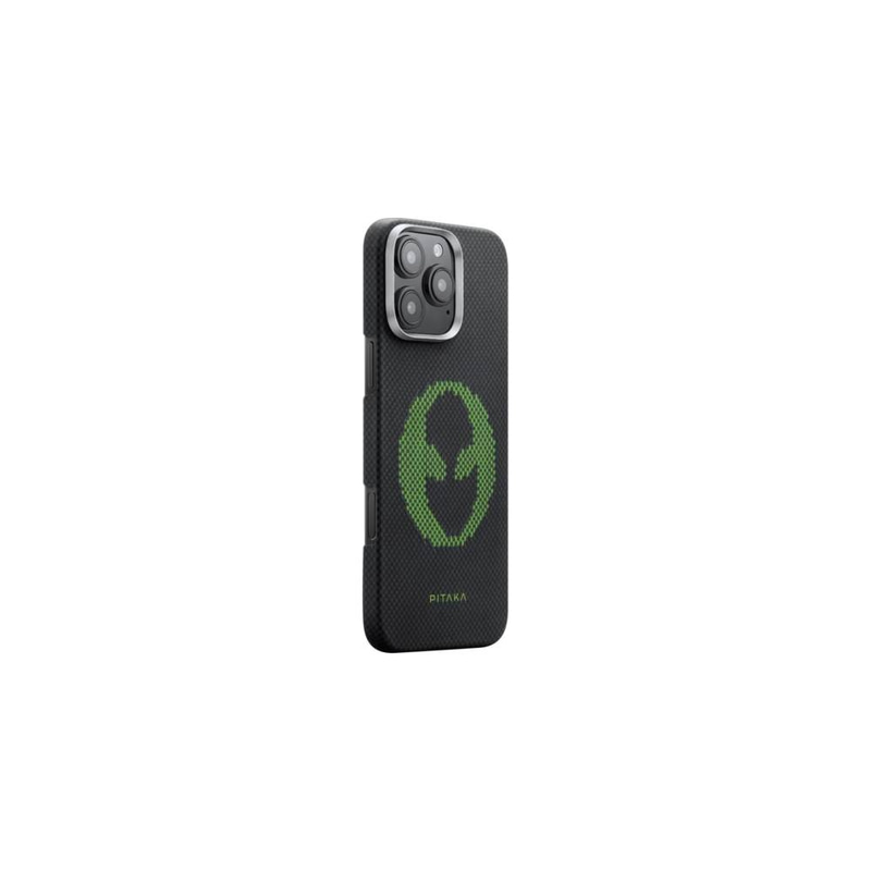 جراب Pitaka Aries المنسوج والملموس لهاتف iPhone 16 Pro Max - طراز Alien