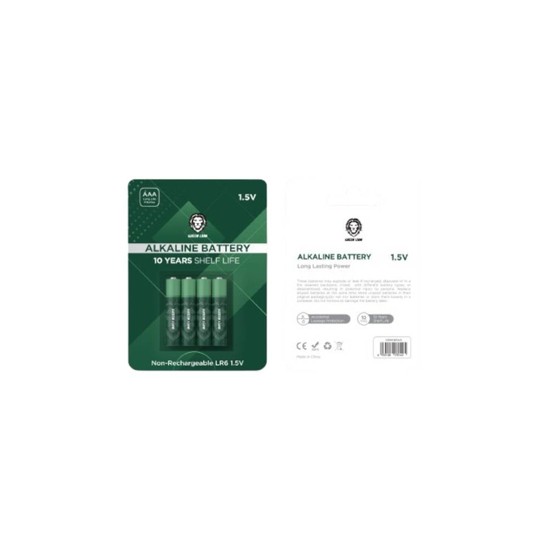 بطارية قلوية طويلة الأمد بقوة 1.5 فولت من Green Lion
