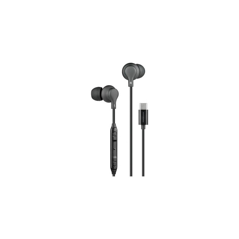 Powerology Type-C In-Ear Stereo Earphones-Black