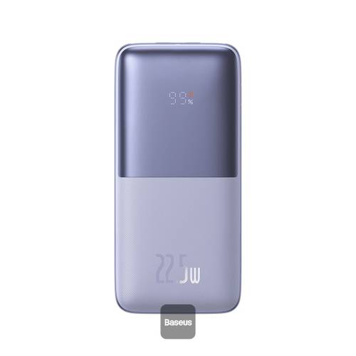 BASEUS BIPOW PRO DIGITAL DISPLAY FAST CHARGE POWER BANK 10000MAH 22.5- PURPLE