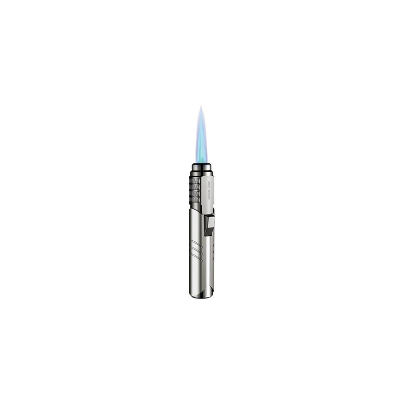 Green Lion Jet Flame Windproof Lighter - Silver