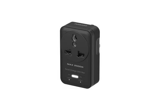 مقبس حائط عالمي للتيار المتردد من بورودو فيلوسيتاس - أسود
