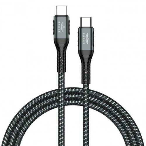  BRAVE BDC-39-BRAIDED DATA CABLE TYPE-C TO TYPE-C CABLE -1.2M