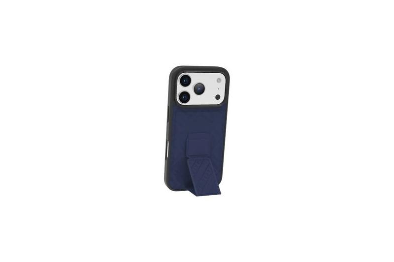 Levelo Morphix Cuero Gripstand Case for iPhone 17 Pro-Blue