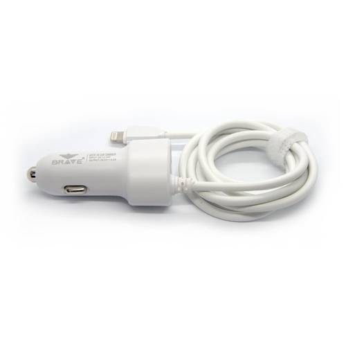 BRAVE BCC-214 USB + CABLE UNIVERSASL CAR CHARGER