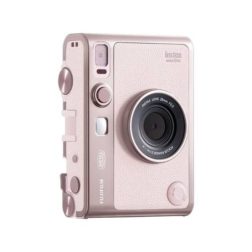 FUJIFILM Instax Mini Evo Hybrid Instant Camera - Gentle Rose