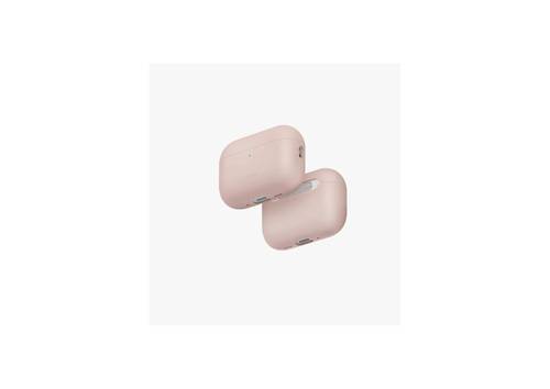 جراب UNIQ Lino Hybrid من السيليكون لسماعات Airpods Pro الجيل الثالث - LINOBLPINK