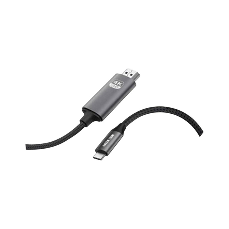 كابل USB-C إلى HDMI بدقة 4K من Green Lion - أسود