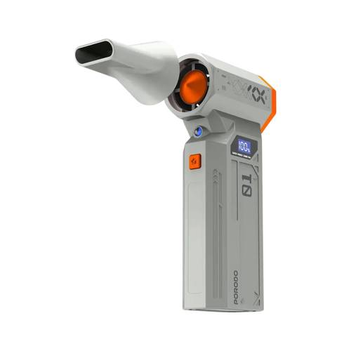 Porodo Rushjet Cordless Dust Blower with Turbo Speed - Gold-Orange