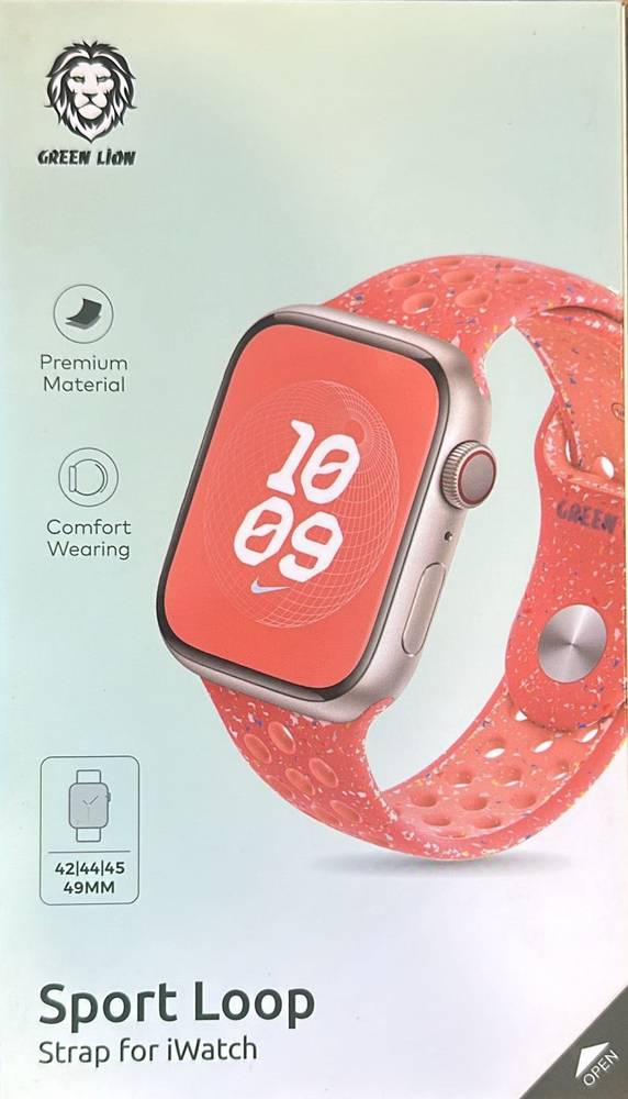 GREEN LION  SPORT LOOP STRAP FOR IWATCH MAGIC AMBER