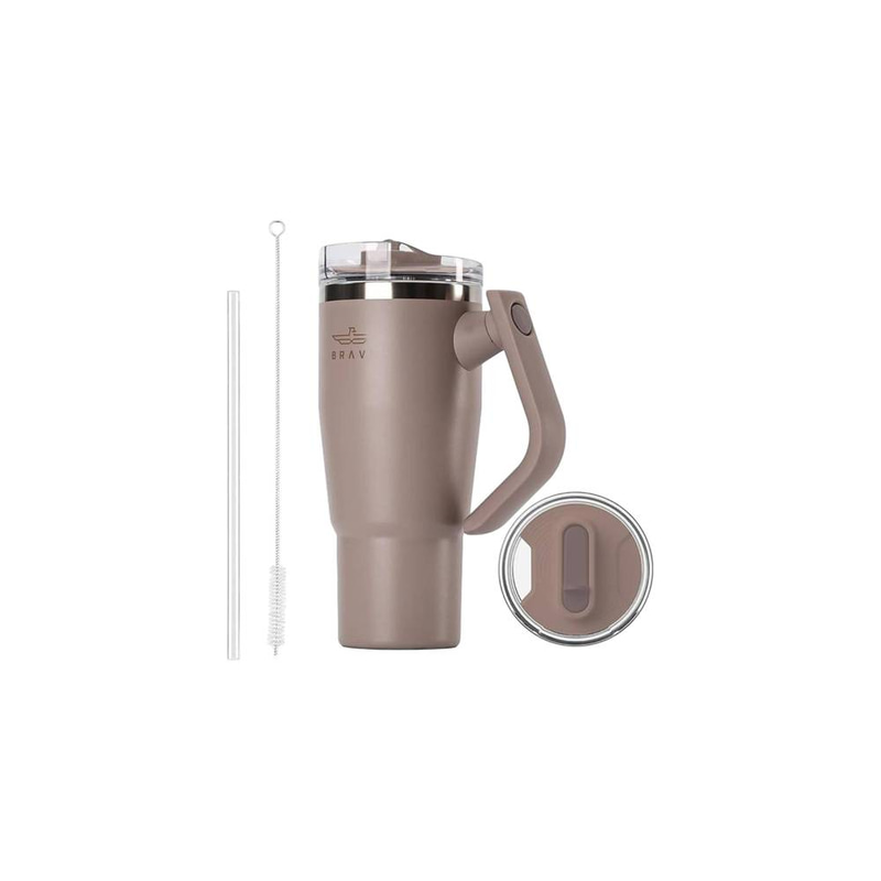 Brave Temp Guard Vacuum Insulated Travel Mug 950ml - Dark Coffee