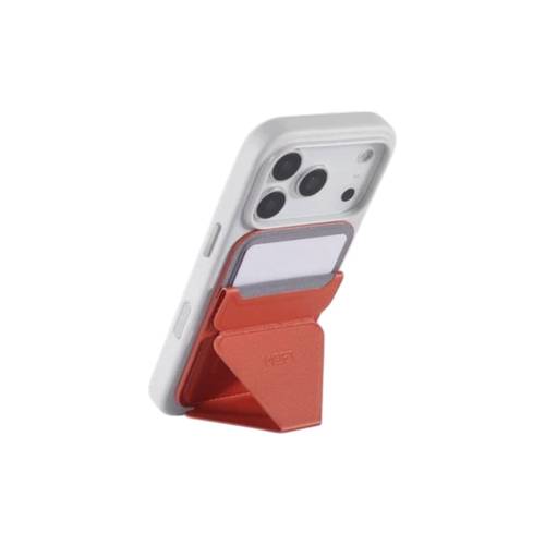 حامل هاتف ومحفظة Moft Snap متوافق مع MagSafe لأجهزة iPhone - أحمر غروب الشمس - CLRD
