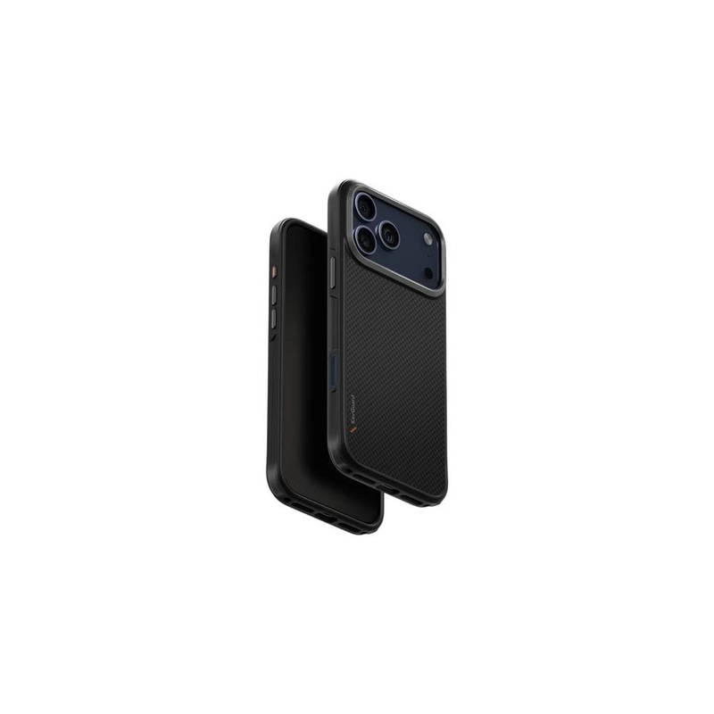 شاحن UNIQ Keva MagClick Edge لهاتف iPhone 17 Pro Max - لون أسود كربوني