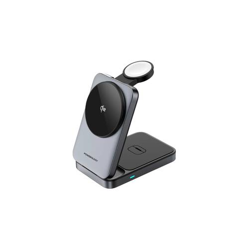 Powerology Qi2 Fast Charging Multi-Device Hub - Black