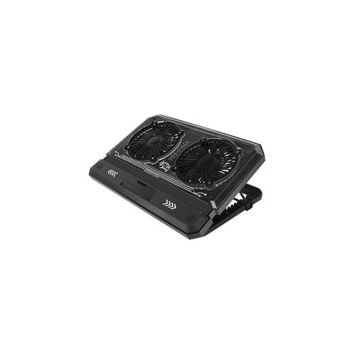 Porodo Gaming Crystal Shell Laptop Cooling Pad - Black