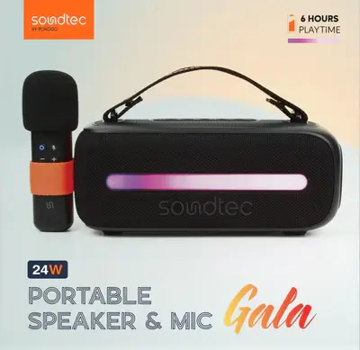 Soundtec 24W Speaker with Wirless Microphone