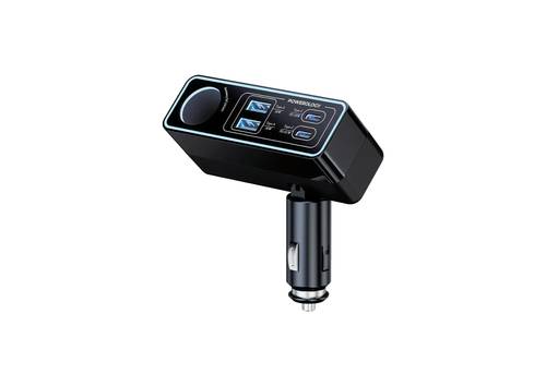 Powerology Brio 125W Multi-Port Car Charger - Black