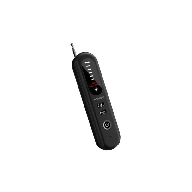 Porodo Spy Guard Wireless Signal & Camera Detector - Black