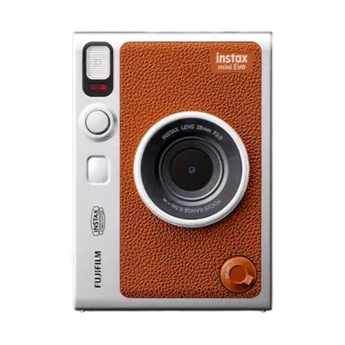 FUJIFILM Instax Mini Evo Hybrid Instant Camera - Brown