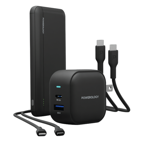 Powerology 5 in 1 Universal Power Combo- 10000mAhPD Power Bank