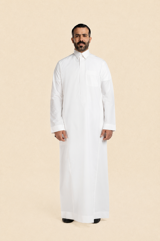 ثوب الدفه كلاسيك قطن سحاب