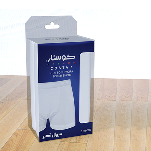 هاف كوستار قطن ليكرا - 3 حبات