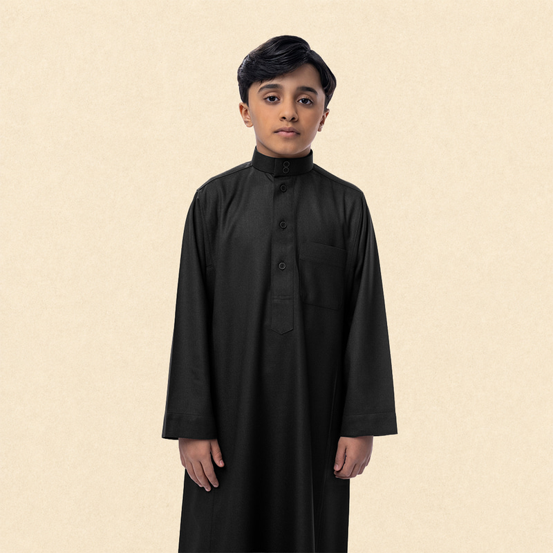 ثوب الدفه شتوي كلاسيك أزرار شبابي