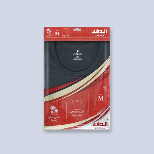 فانيلة الدفه دائري أسود