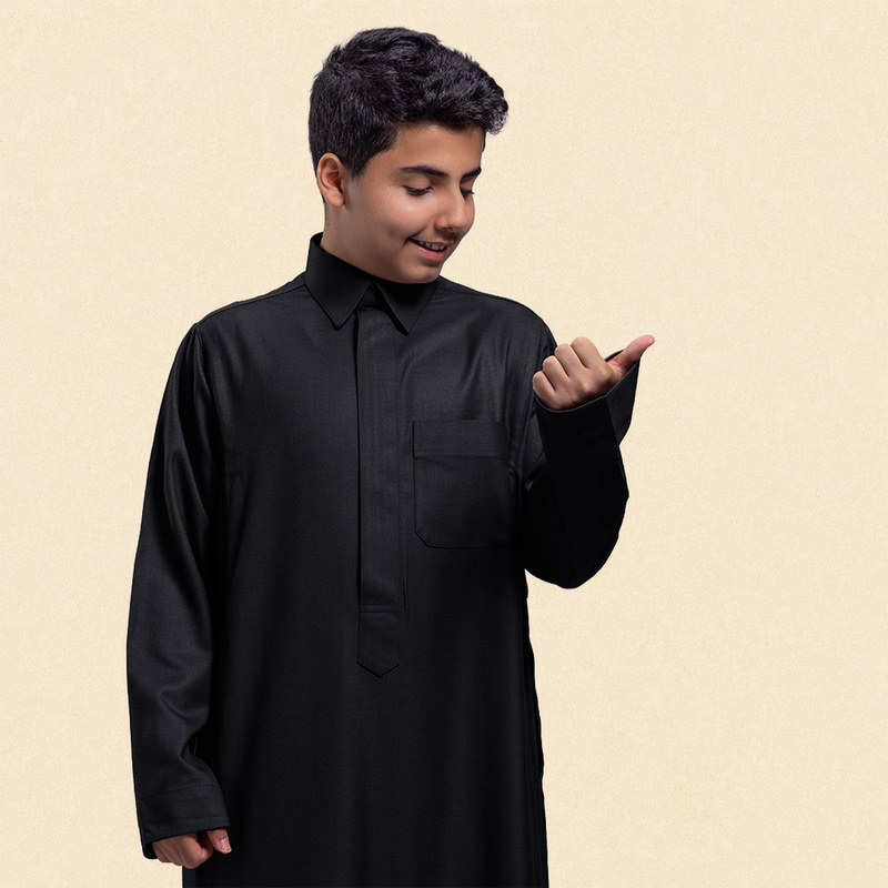 ثوب الدفه شتوي كلاسيك سحاب ولادي