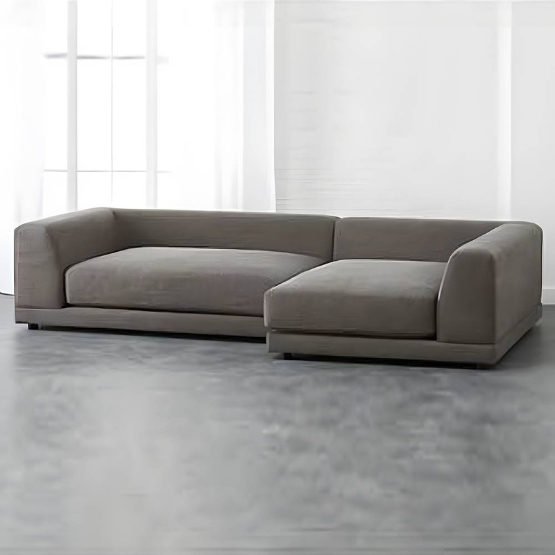   كنب زاوية رمادي 210x85x85سم
