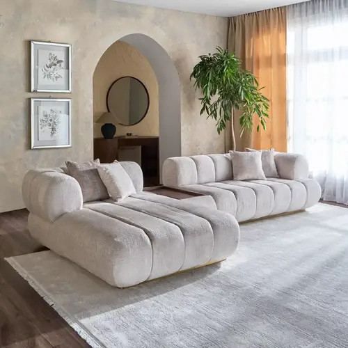 كنبة أليغرا – ركنية بتصميم L عصري