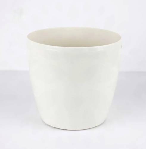 Self-Watering Circular Plant Pot - White