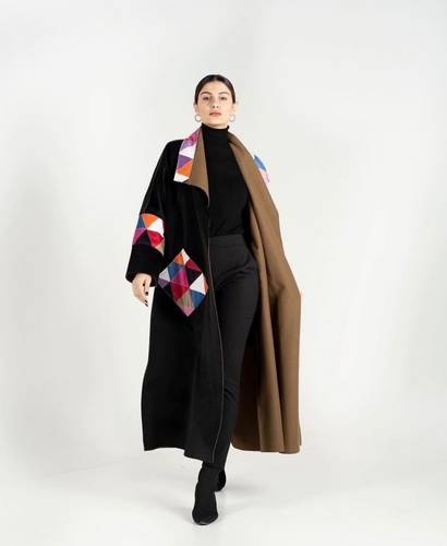 Black Abaya With Color Detail