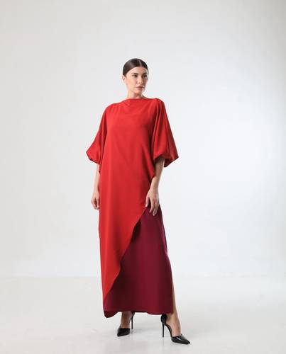 Two piece Red Kaftan