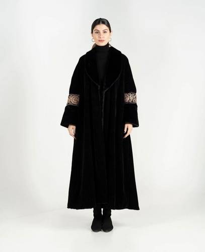 Black Fur Lined Coat