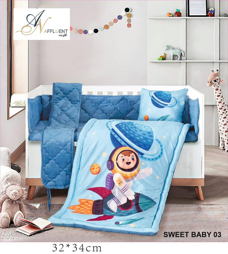 مفرش نفر اطفال 5قطع شتوي SWEET BABY